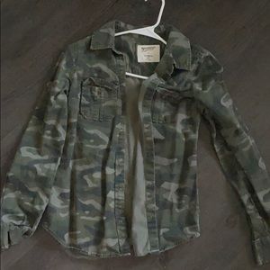 Army Print Jacket Size Small